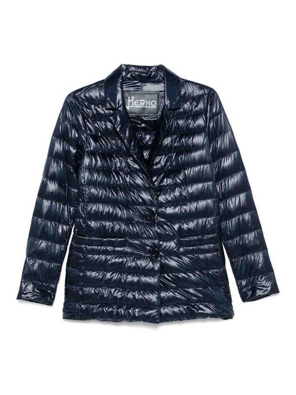 HERNO: padded jackets - Single-Breasted Blazer