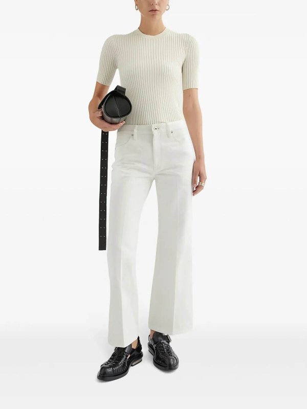 JIL SANDER: Bootcut online - Bootcut Jeans - Weiß