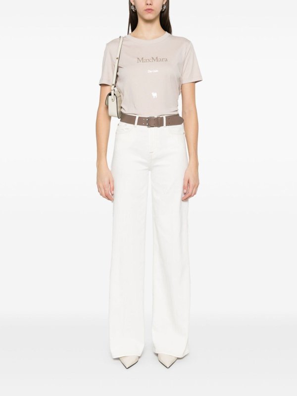Max Mara: T-shirts online - T-Shirt - Beige