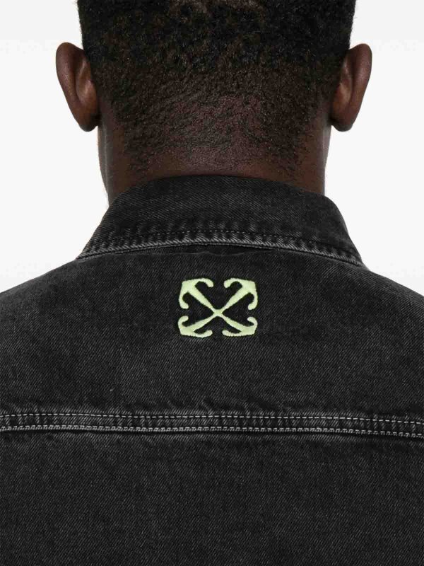 OFF-WHITE buy online `Off ireg` Shirt da bowling in denim