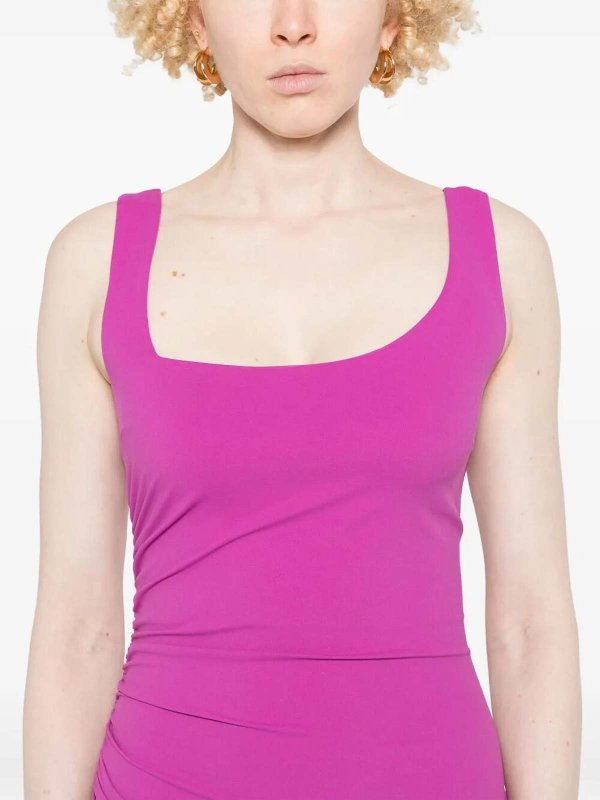 The Best Shops PATRIZIA PEPE: Knielange Kleider - Knielanges Kleid - Lila