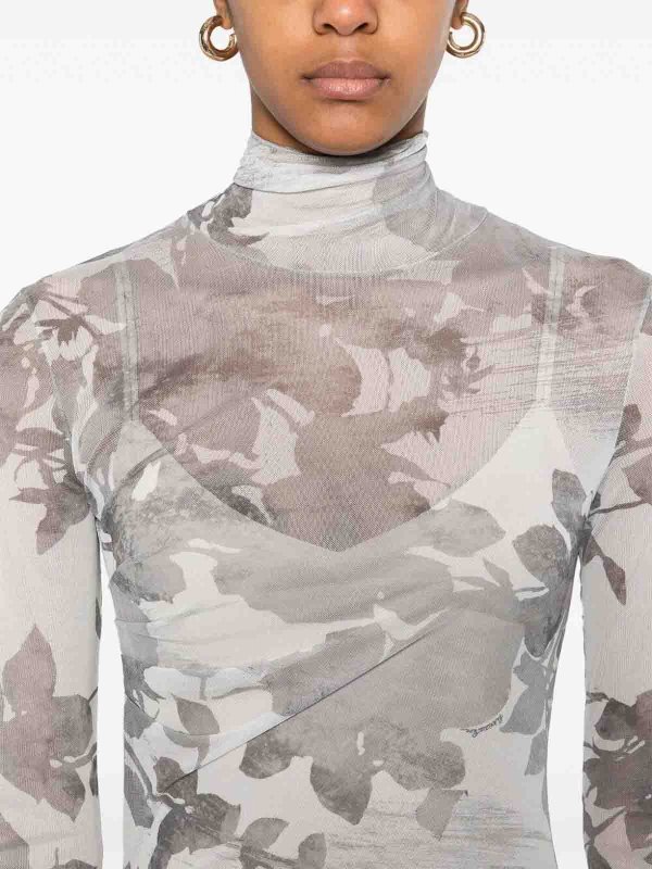 膝丈ドレス - グレー shop online: PATRIZIA PEPE