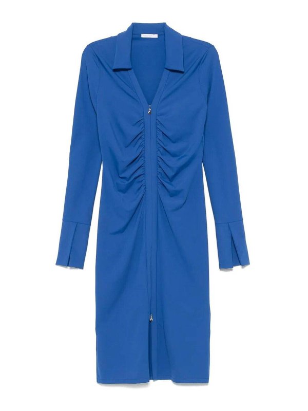 PATRIZIA PEPE: Vestidos media pierna - Vestido Midi - Azul