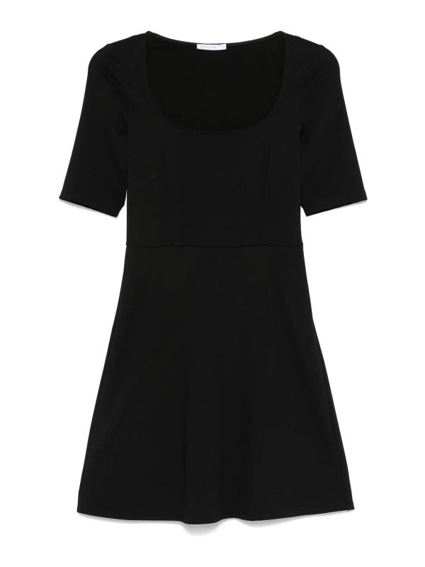 PATRIZIA PEPE: ニーレングスドレス - 膝丈ドレス - 黒