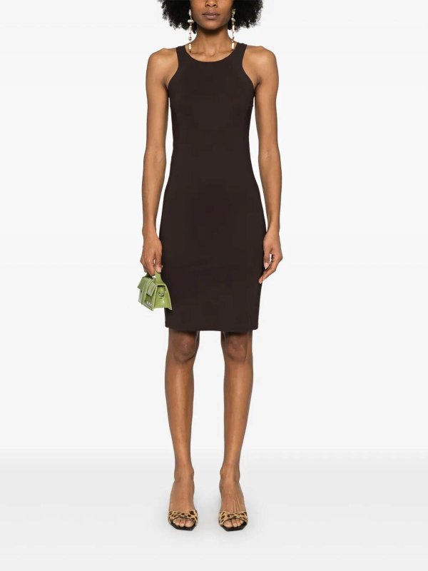 PATRIZIA PEPE: Knielange Kleider online - Knielanges Kleid - Braun