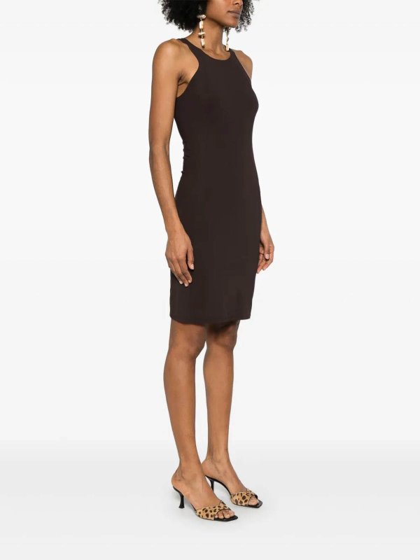 The Best Shops PATRIZIA PEPE: Knielange Kleider - Knielanges Kleid - Braun