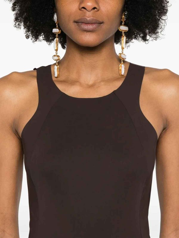 Knielanges Kleid - Braun shop online: PATRIZIA PEPE