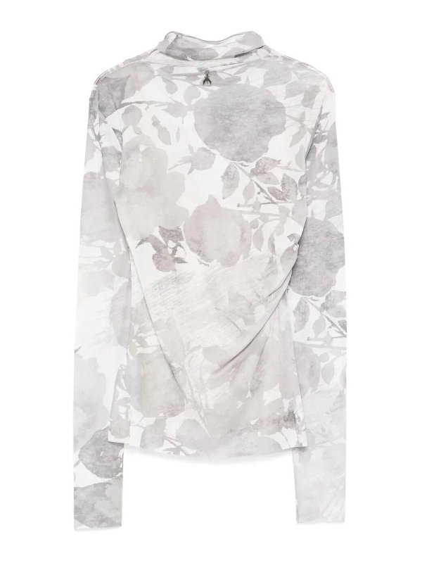 PATRIZIA PEPE: Strickpullover mit Rundhalsausschnitt online - Rundhalspullover - Grau