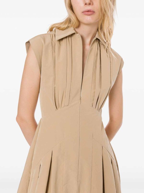 The Best Shops Philosophy di Lorenzo Serafini: ニーレングスドレス - 膝丈ドレス - ベージュ