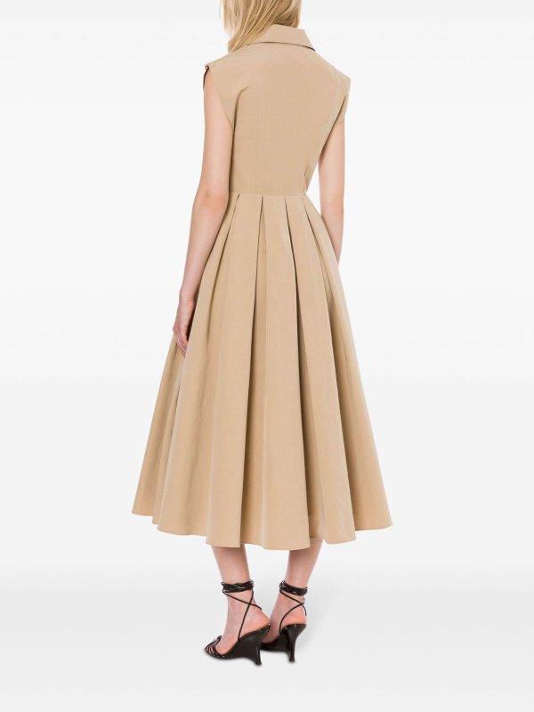 膝丈ドレス - ベージュ shop online: Philosophy di Lorenzo Serafini