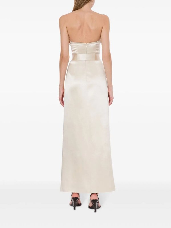 The Best Shops Philosophy di Lorenzo Serafini: Knielange Kleider - Knielanges Kleid - Creme