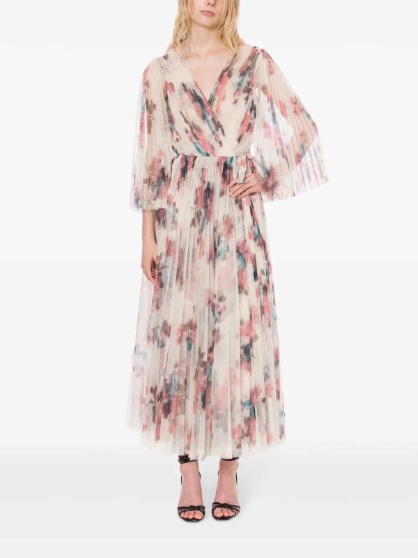 Philosophy di Lorenzo Serafini: Vestidos media pierna online - Vestido Midi - Beis