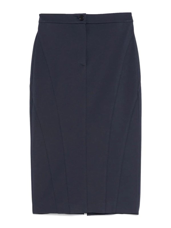 Pinko: Knielange und Midi Röcke - Midirock - Blau