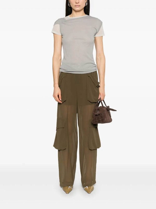 Pinko: Strickpullover mit Rundhalsausschnitt online - Rundhalspullover - Grau