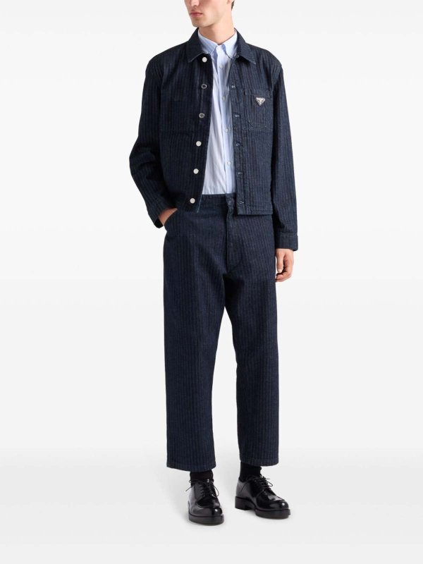 PRADA: shirts online - Striped Shirt