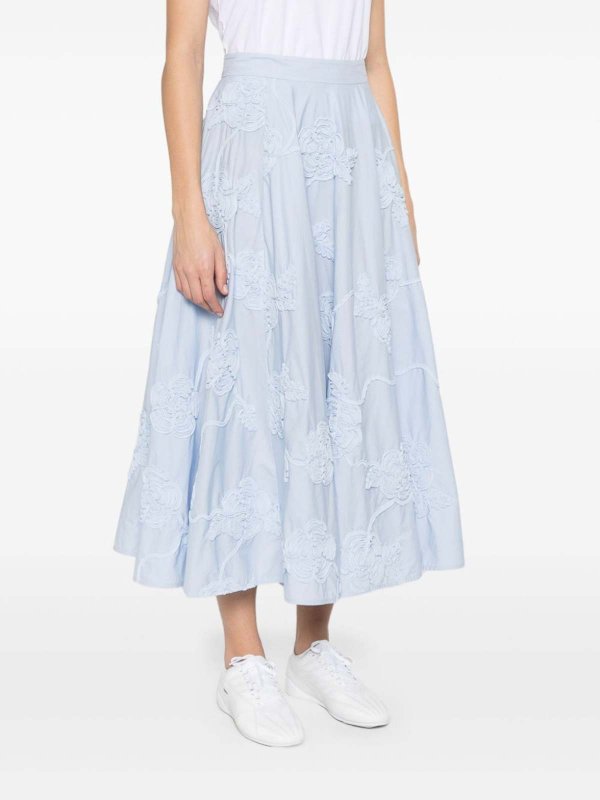 The Best Shops ROTATE Birger Christensen: Knee length skirts & Midi - `Flower` Maxi Skirt