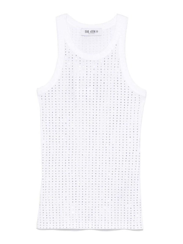 The Attico: Tops und Tank Tops - Top - Weiß