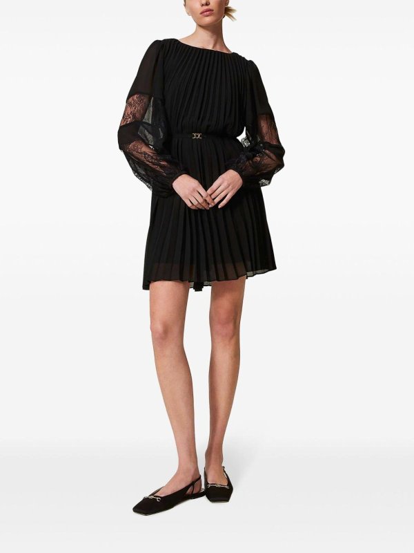 TWINSET: ニーレングスドレス online - 膝丈ドレス - 黒