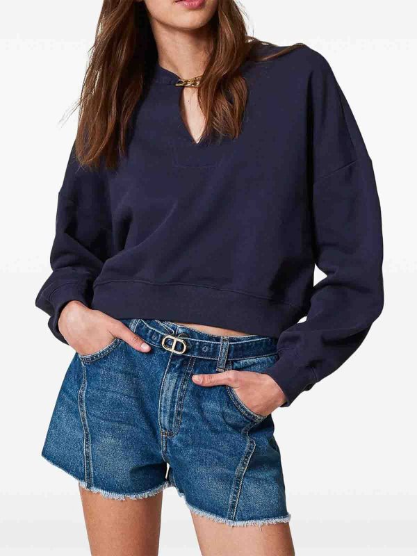 TWINSET: Sweatshirts & Pulls online - Sweat-Shirts - Bleu