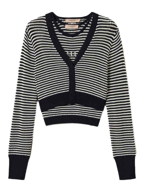 TWINSET: Cárdigans - Cárdigan - Negro