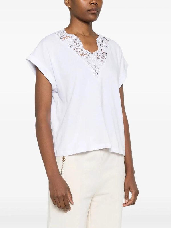 Tシャツ - 白 shop online: TWINSET