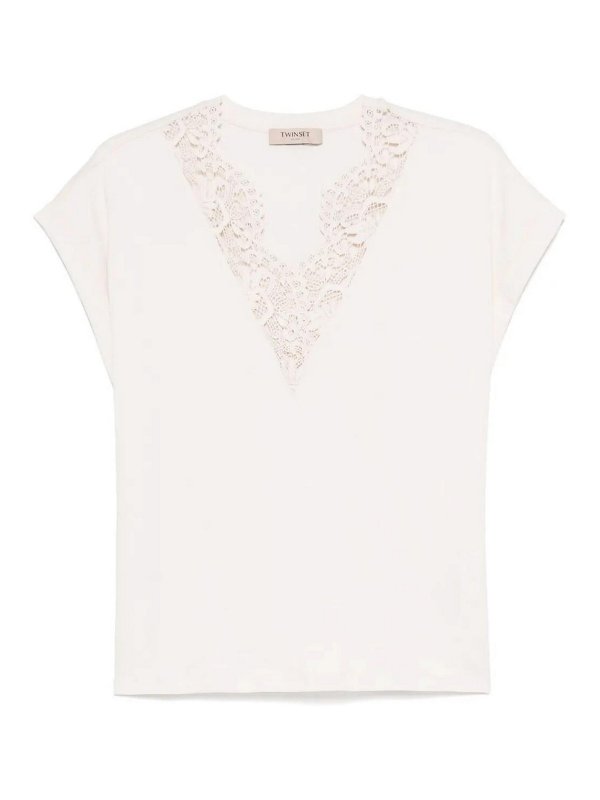TWINSET: Camisetas - Camiseta - Rosado