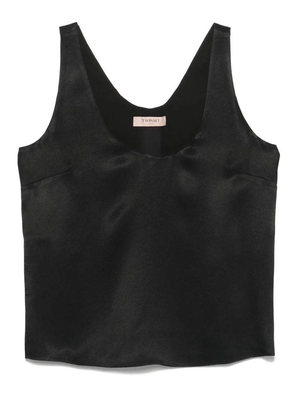 TWINSET: Tops und Tank Tops - Top - Schwarz