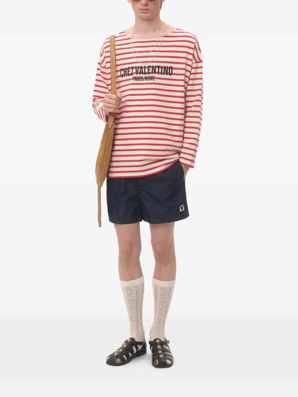 VALENTINO: トラウザーショーツ online - ショートパンツ - ブルー