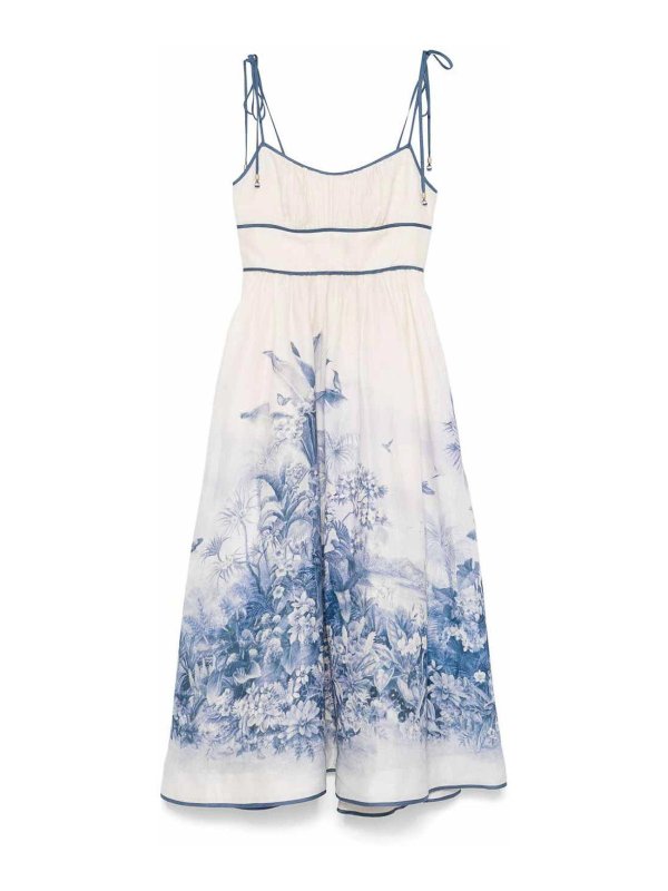 ZIMMERMANN: Knielange Kleider - Knielanges Kleid - Blau