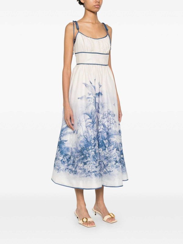 ZIMMERMANN buy online Knielanges Kleid - Blau