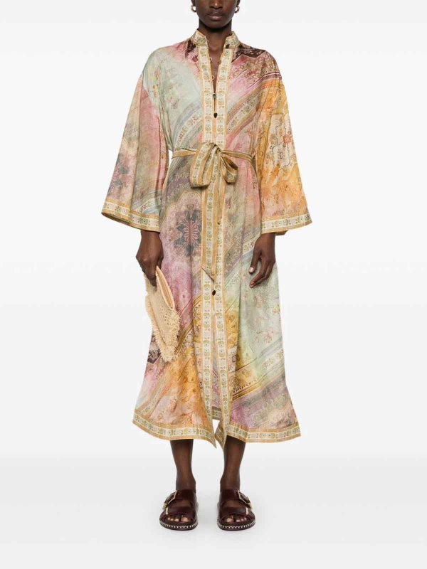 ZIMMERMANN: abiti al ginocchio online - Abito da camicia midi `segow`