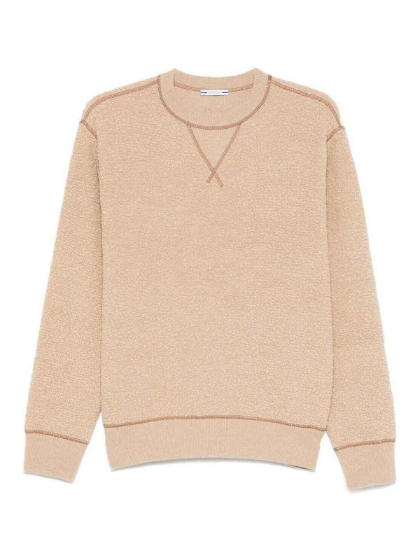 JACOB COHEN: Strickpullover mit Rundhalsausschnitt - Rundhalspullover - Beige