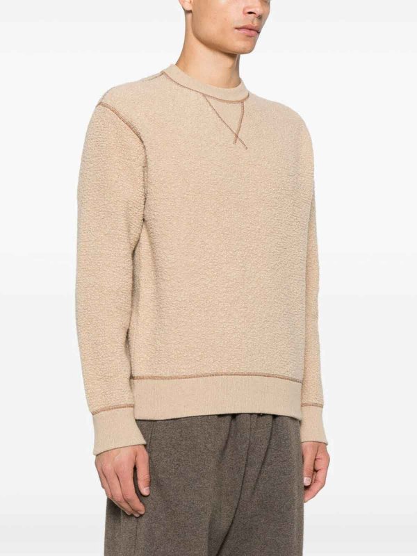 Rundhalspullover - Beige shop online: JACOB COHEN