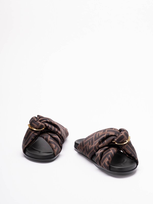 FENDI: flip flops online - `Ff` Slides