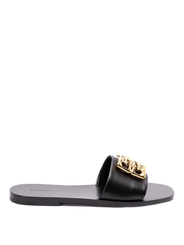 GIVENCHY: flat shoes - `4G Liquid` Flat Sandals