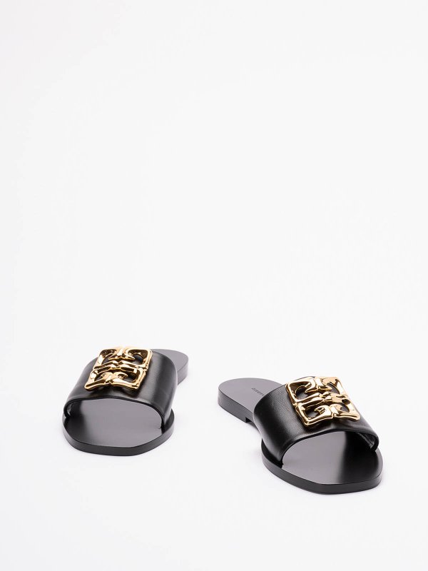 GIVENCHY: flat shoes online - `4G Liquid` Flat Sandals