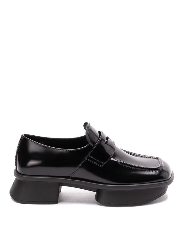 PRADA: Loafers & Slippers - Brushed Leather Loafers