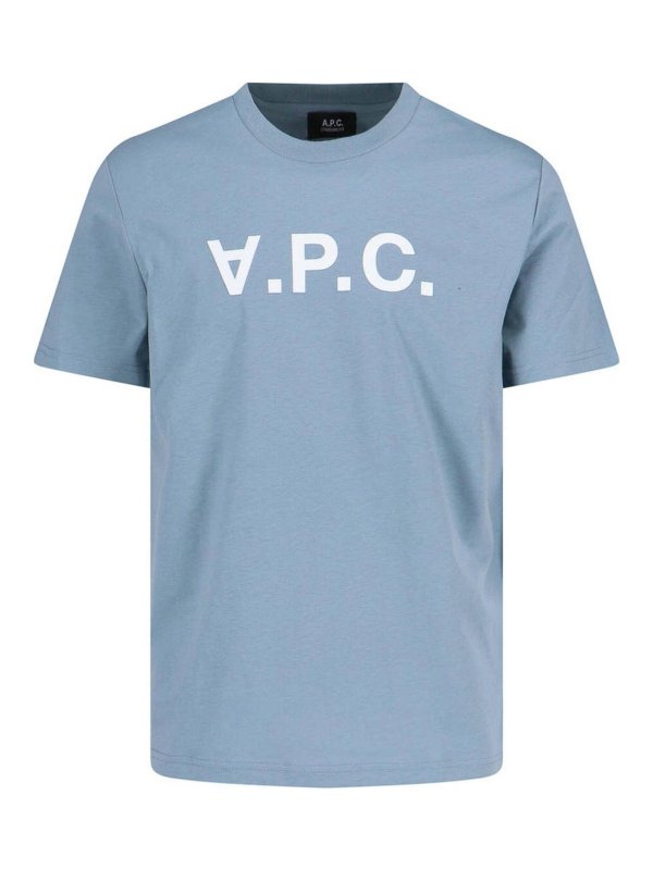 A.P.C.: T-shirts - T-Shirt - Blau