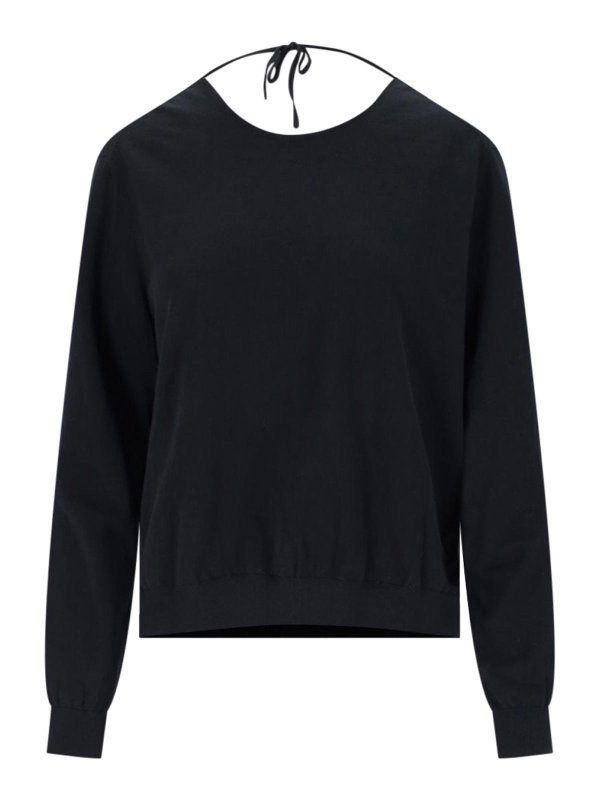 ASPESI: Col bateau - Pull Col Bateau - Noir