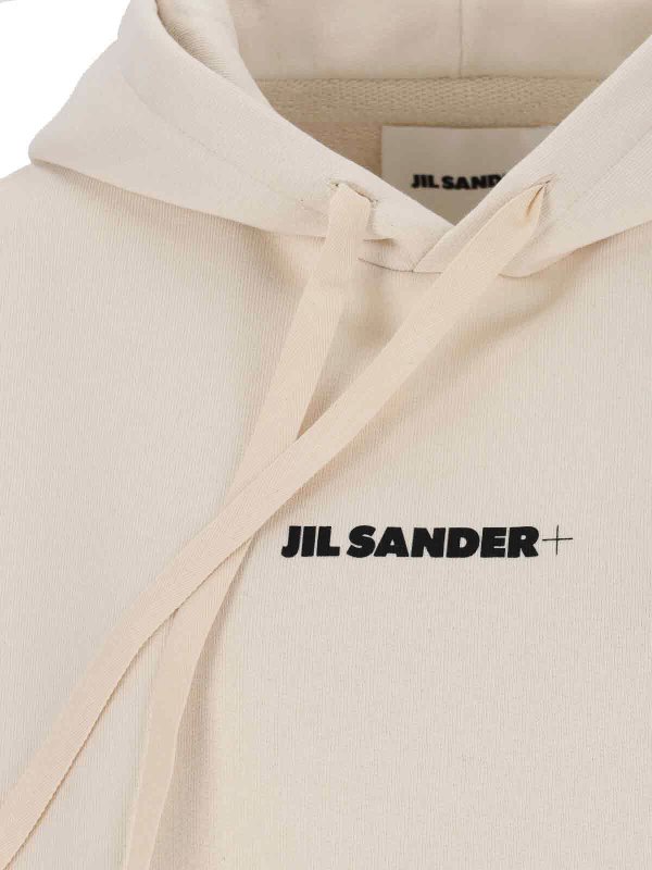 The Best Shops JIL SANDER: Sweatshirts & Sweaters - Logo hooded sweatshirt