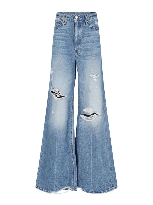 MOTHER: Jeans évasés - Jean Bootcut - Bleu