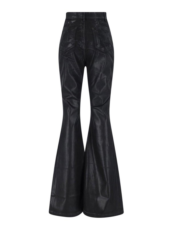 RICK OWENS: ブーツカットジーンズ online - ブーツカットジーンズ - 黒