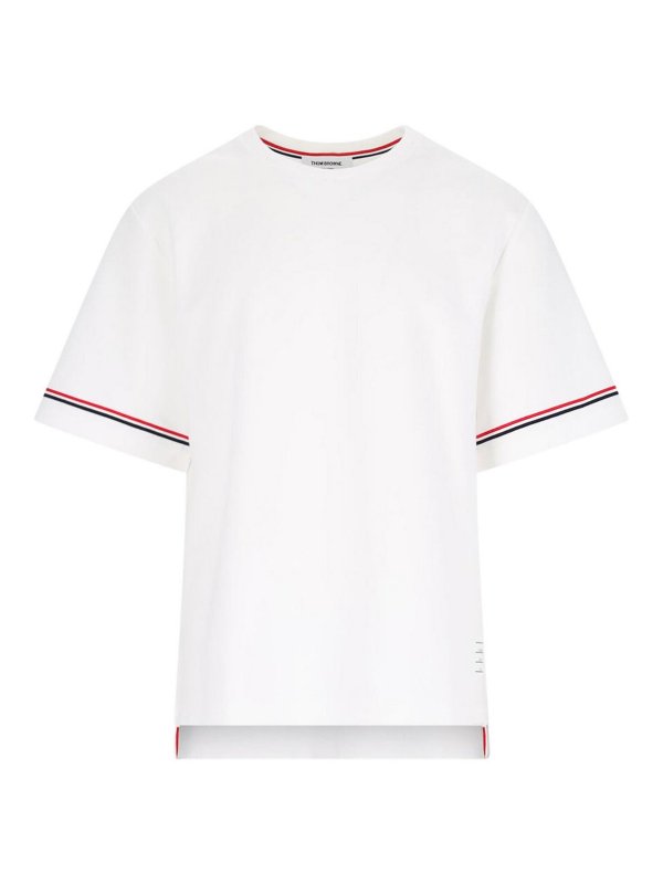 THOM BROWNE: T-shirts - T-Shirt - Weiß