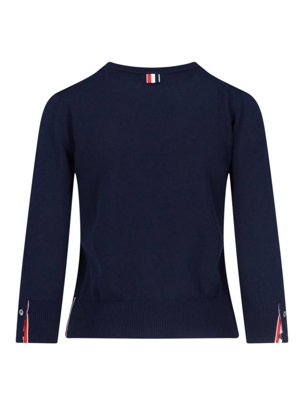 THOM BROWNE: Sweatshirts & Sweaters online - Logo crewshot sweatshirt