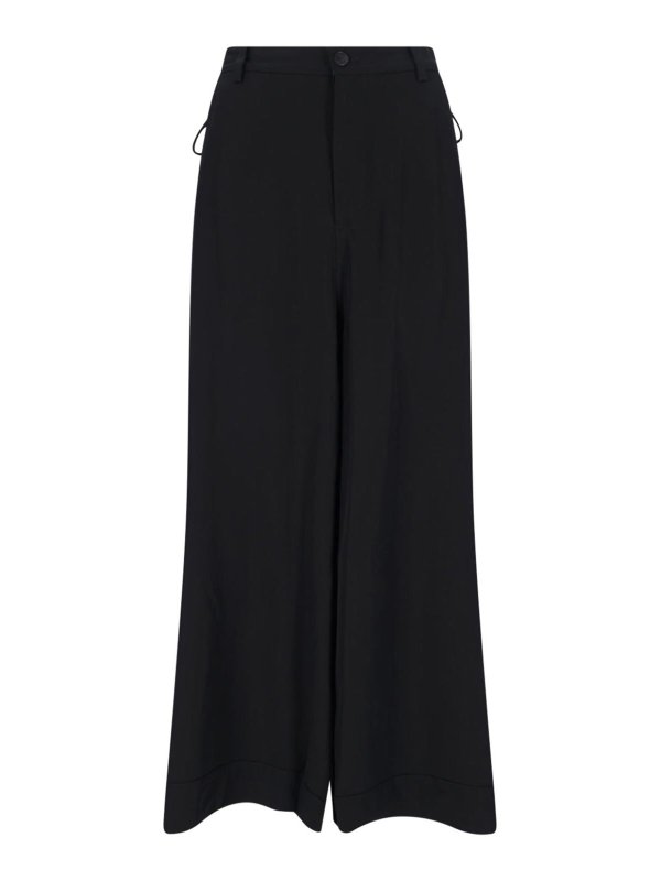 Y-3: casual trousers online - Large logo trousers