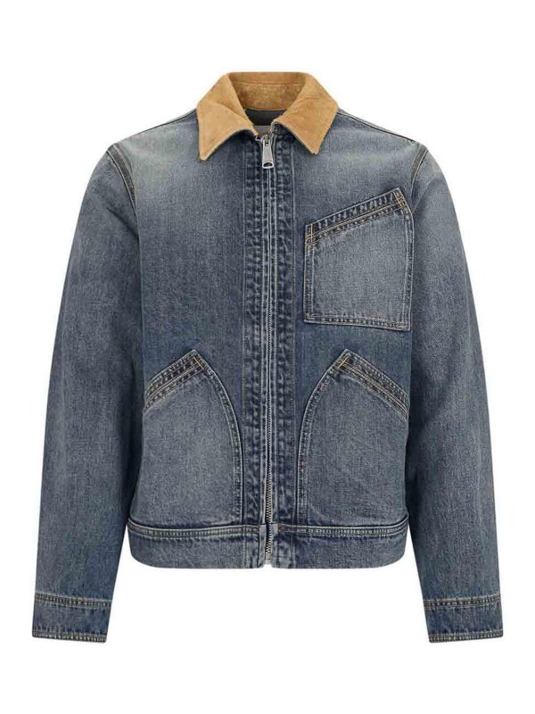 ALEXANDER MCQUEEN: Chaquetas denim - Chaqueta Vaquera - Azul