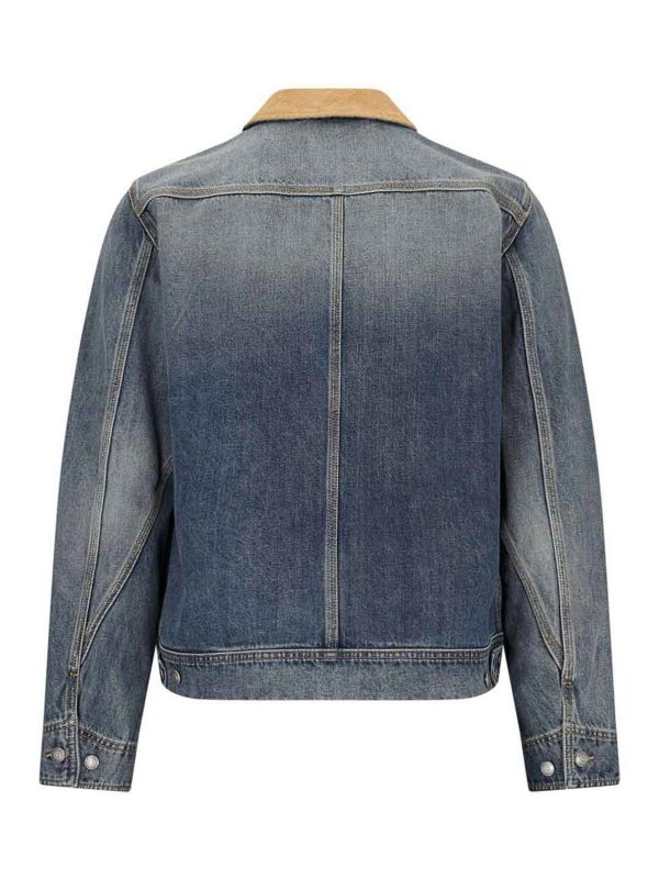 ALEXANDER MCQUEEN: Chaquetas denim online - Chaqueta Vaquera - Azul