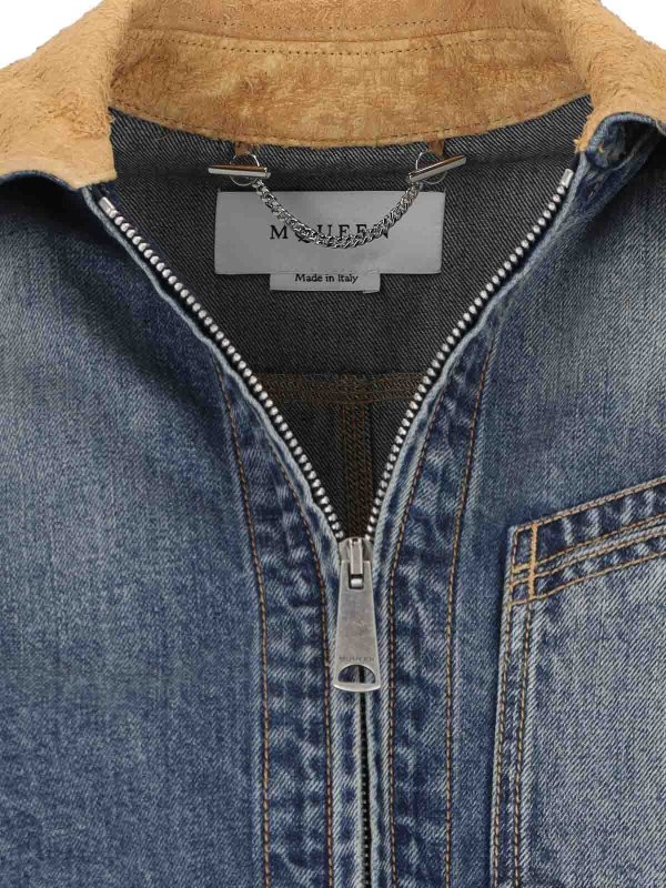 The Best Shops ALEXANDER MCQUEEN: Chaquetas denim - Chaqueta Vaquera - Azul