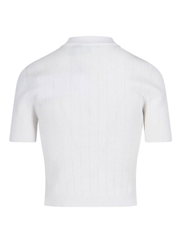 Balmain: cardigans online - Cardigan with decorative buttons