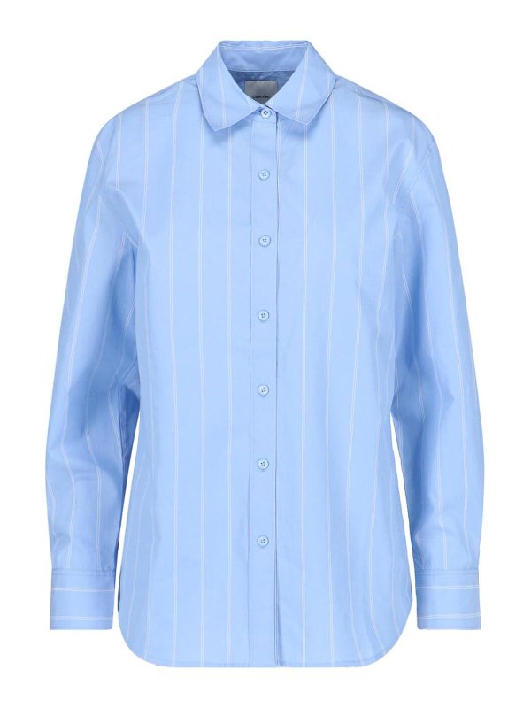 CALVIN KLEIN: シャツ - シャツ - ブルー